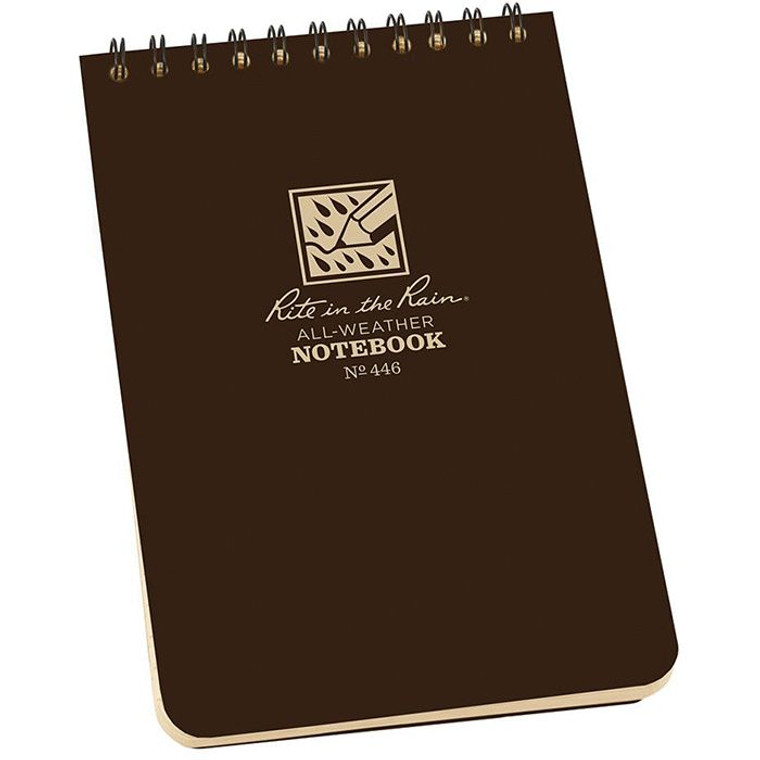 Top Spiral Book-Brown 4 X 6