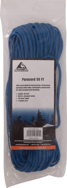 Paracord 50 Feet Royal