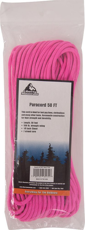 Paracord 50 Ft Neon Pink
