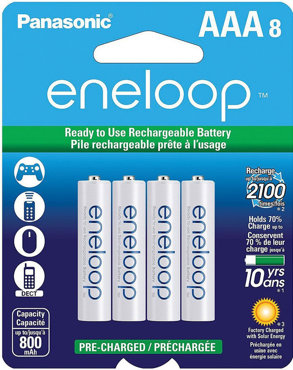 Eneloop Aaa 8-Pk Rechargeable