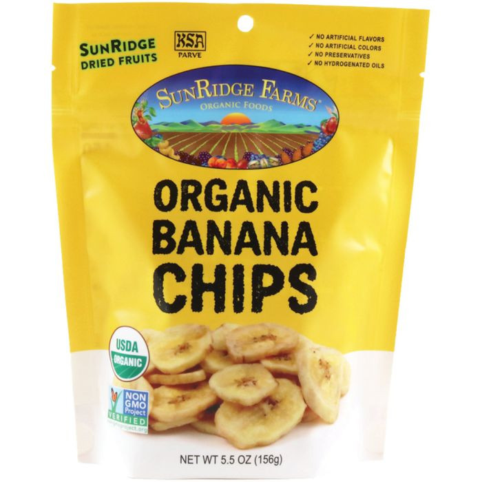 Organic Dried Banana Chips