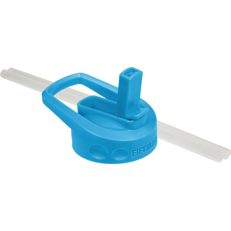 Straw Wm Lid Blue