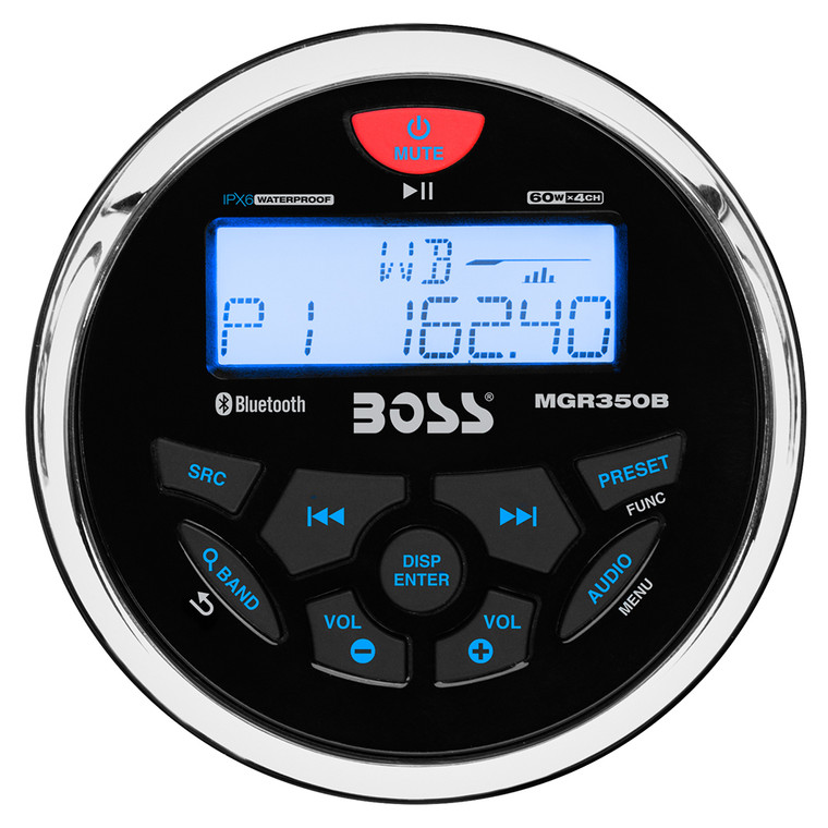 Boss Audio MGR350B Marine Stereo w\/AM\/FM\/BT\/USB [MGR350B]