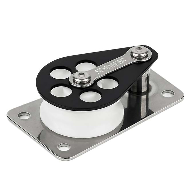 Schaefer Series 3 Flat Base\/Alum Cheek\/Delrin Sheave [303-09]