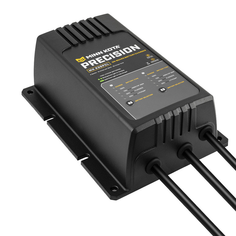 Minn Kota On-Board Precision Charger MK-230 PCL 2 Bank x 15 AMP LI Optimized Charger [1832304]