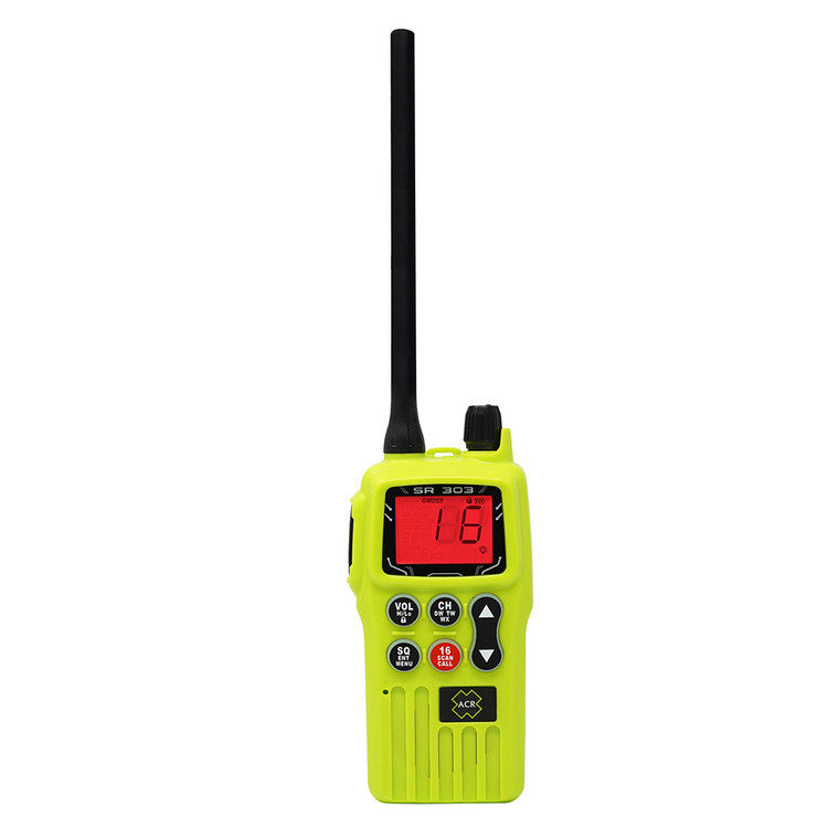 ACR SR303 Survival Radio Kit VHF Multi-Channel GMDSS\/FCC\/MED w\/Replaceable Lithium Ion Battery [4587]