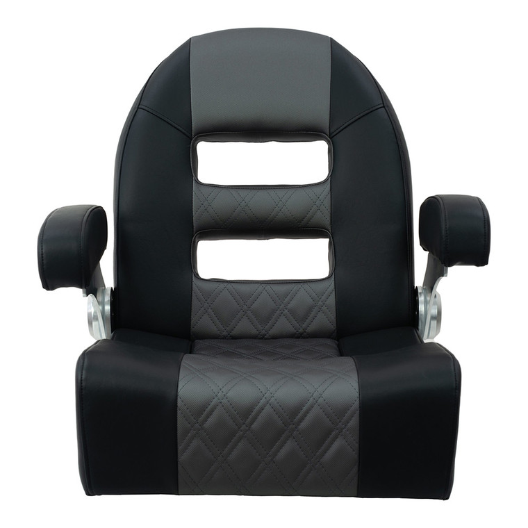 Springfield Console Helm Flip-Up - Black-Grey [1042035-BLK]