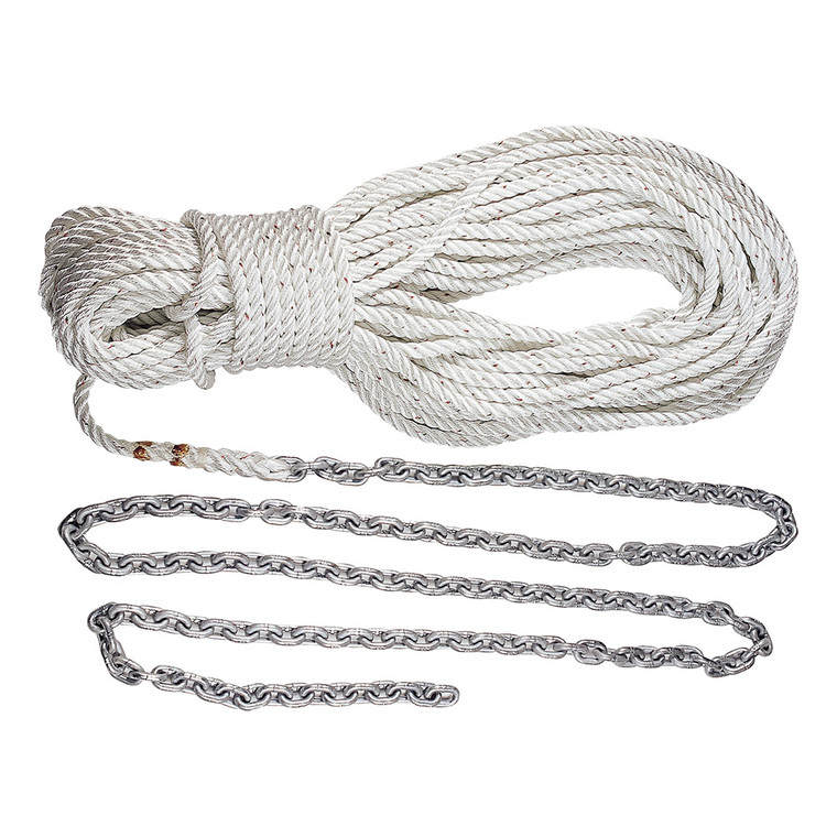 Lewmar Anchor Rode 215'-15' of 1\/4" Chain  200' of 1\/2" Rope w\/Shackle [69000334]