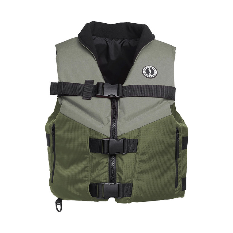 Mustang Accel Foam Vest - Green\/Grey - Large [MV4627-833-L]