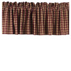 Heritage House Check Red Valance - 72x15.5 - 643934370810