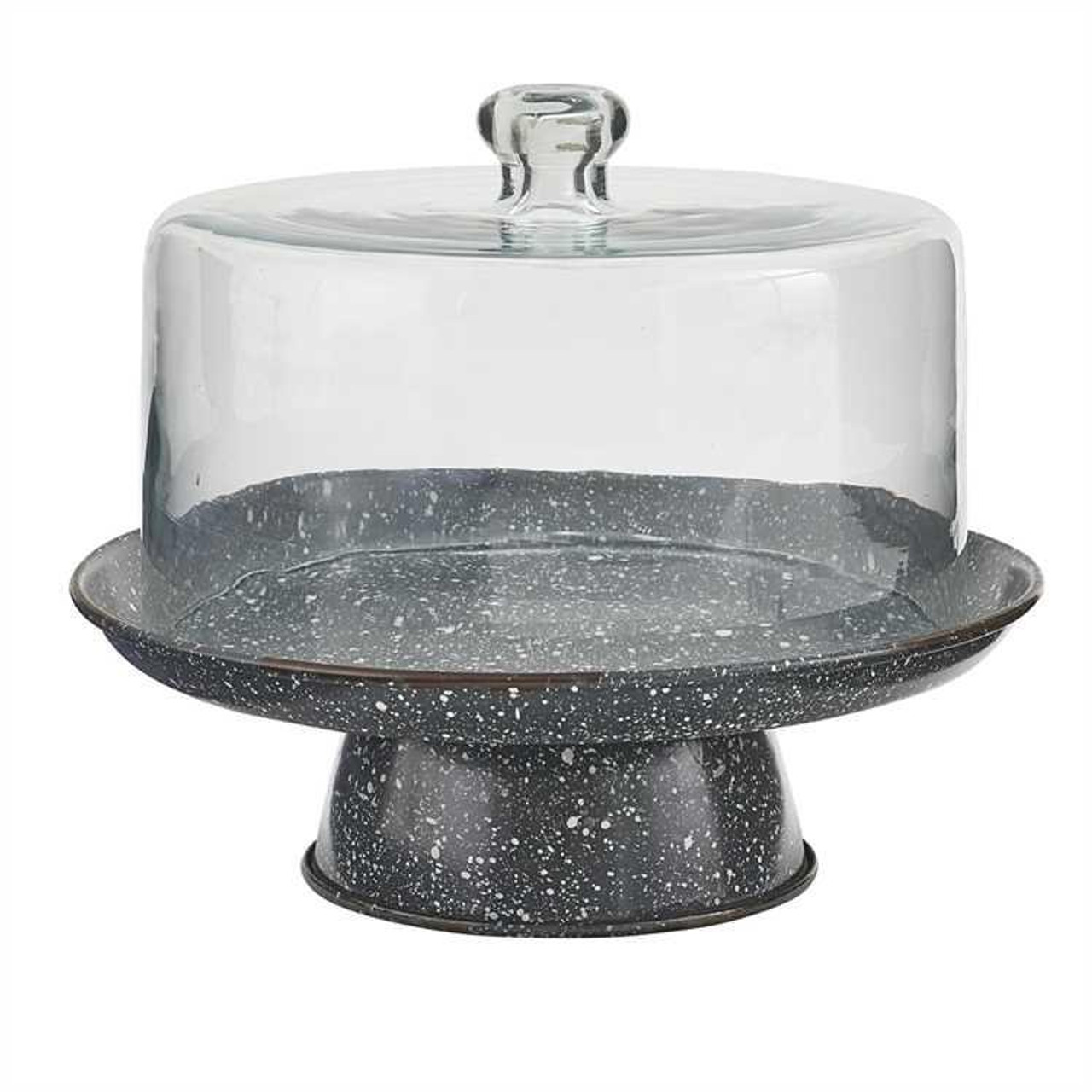 Rustic Gray Granite Enamelware Cake Pedestal | Ozark Cabin Décor LLC –  Ozark Cabin Décor, LLC