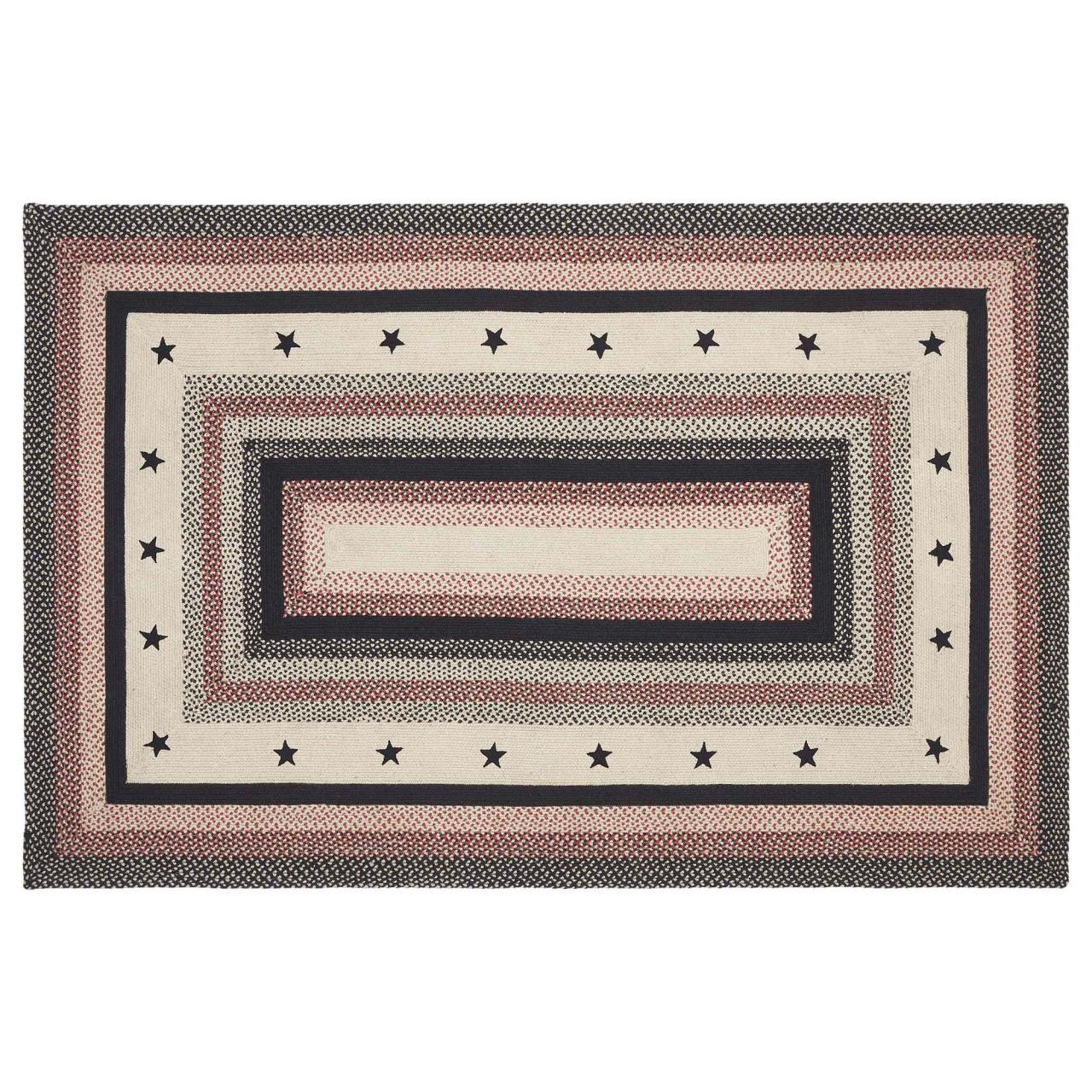 Colonial Star Jute Braided Rug/Runner Oval with Rug Pad 22x72