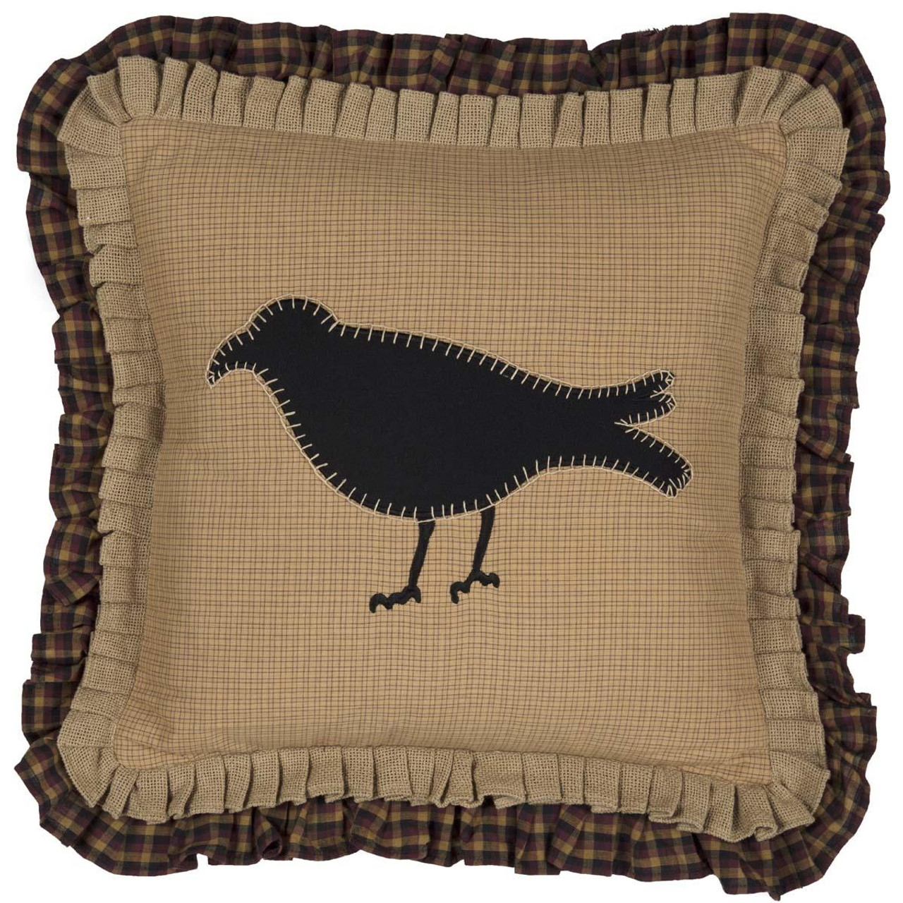 Heritage Farms Sheep and Star Hooked Pillow - 14x22