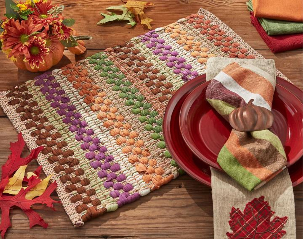 Autumn Plaid Dishtowels - Set of 3