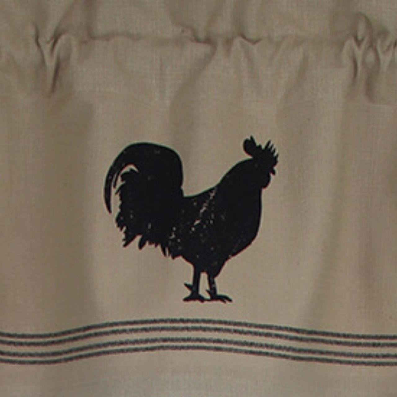 Rooster Wood Single Hook - Distressed - Country Village Shoppe