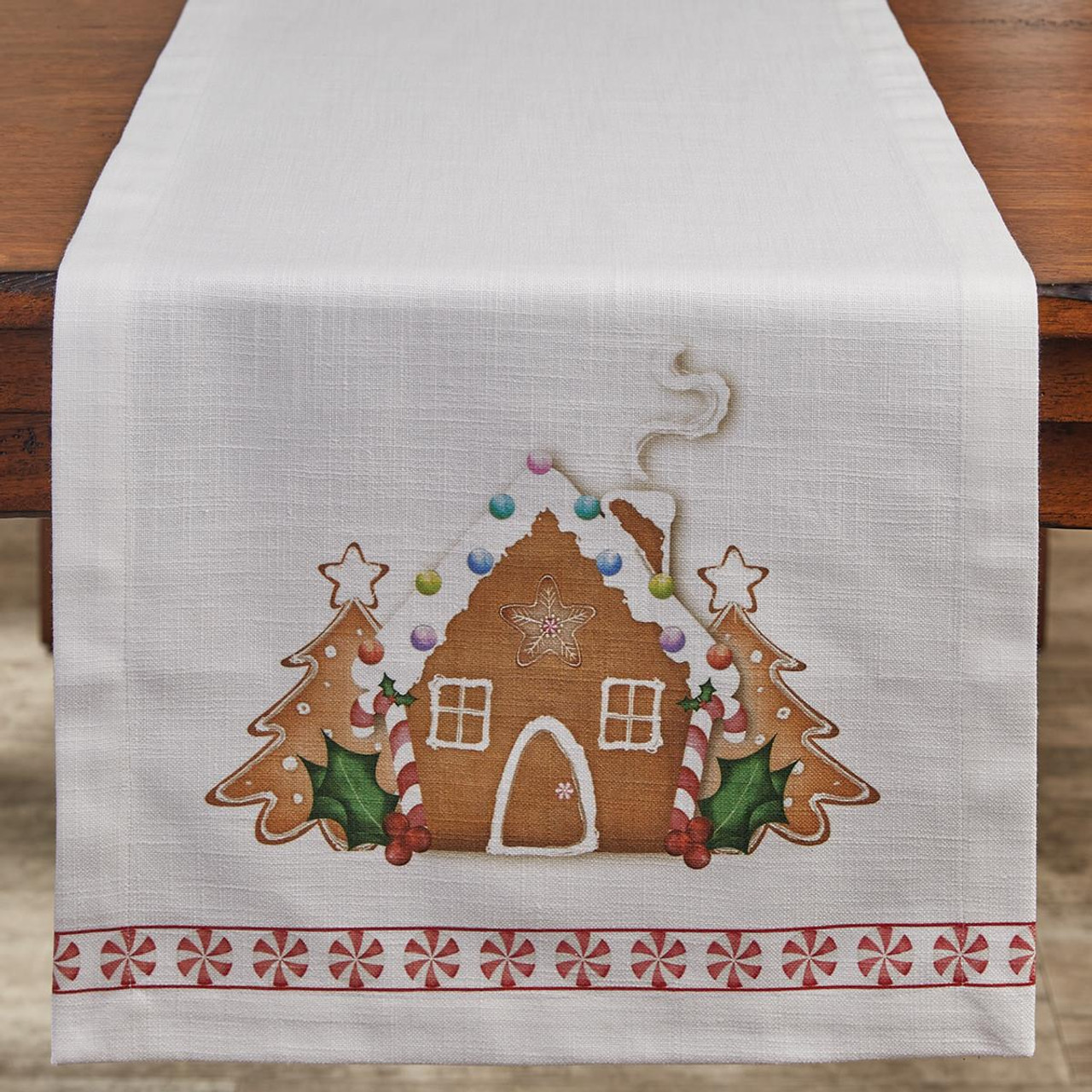 Ginger Spice Jute Table Runner - Oval - Country Village Shoppe