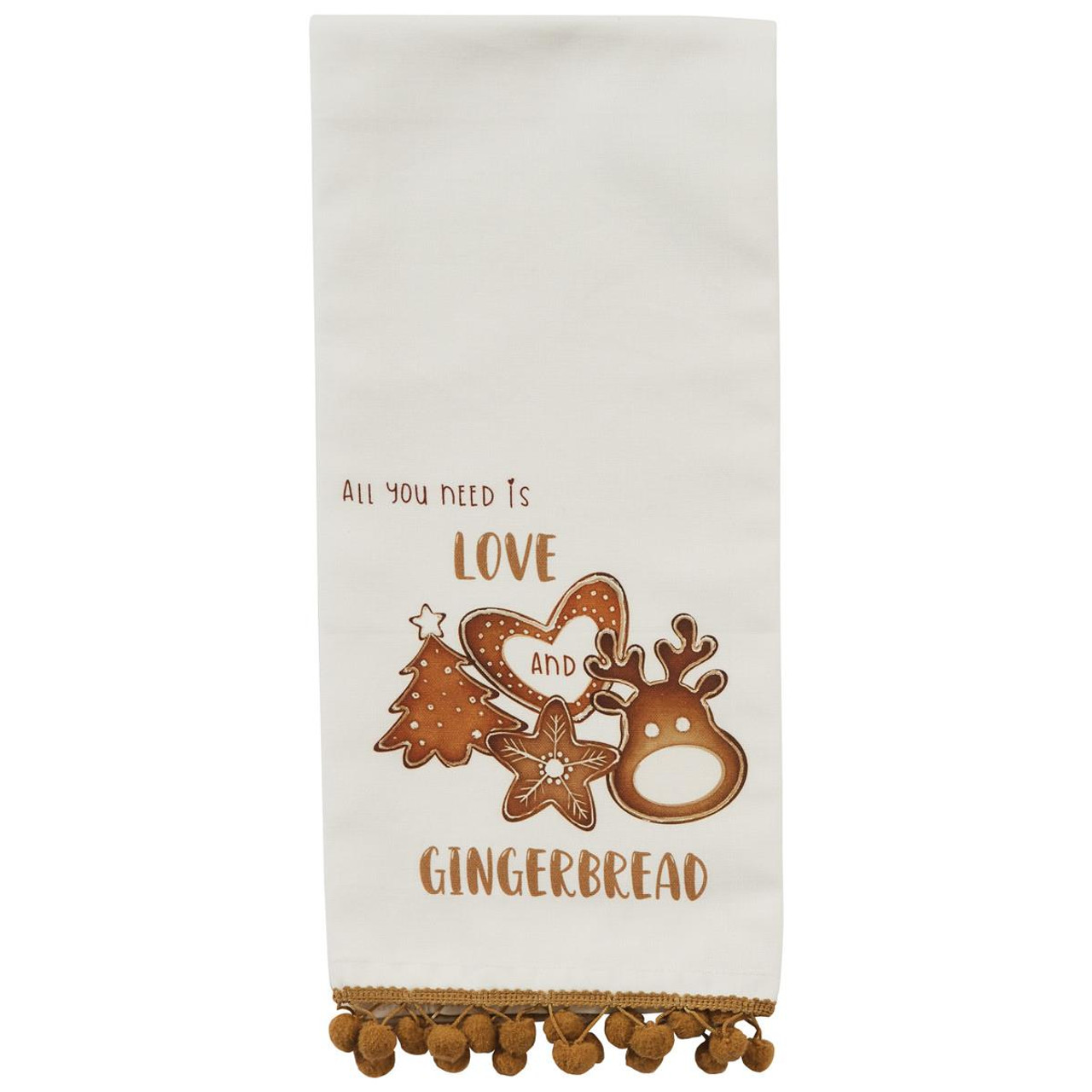 Love & Gingerbread Decorative Dishtowels - Set of 2 - Country Village Shoppe