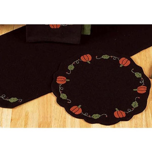Pumpkin & Vines Accent Mat - 643934368442