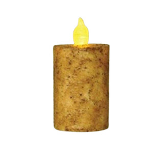 Burnt Primitive Ivory Timer Candle - 2x3 Pillar - 400000340982