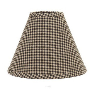 Newbury Gingham Lamp Shades - Black - 40000043730