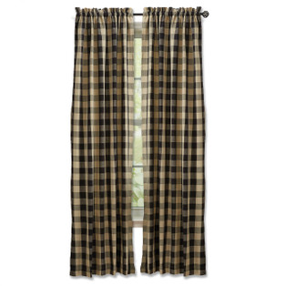 Wicklow Check Black Panels - 72x84 - 762242401273
