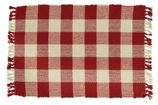 Wicklow Check Garnet Placemats - Set of 6 - 762242401211