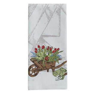 Printed Embroidered Dishtowels - Windmill Set of 2 - 762242423145