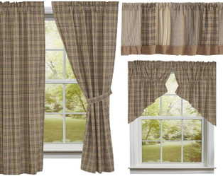 Sawyer Mill Charcoal Curtain Collection -