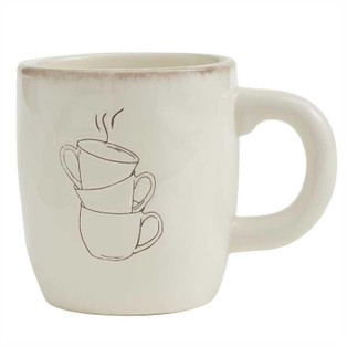 Villager Mugs - Cream w/Mugs Set of 4 - 762242433632