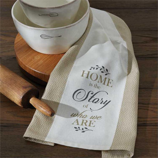 Home Is The Story Printed Jacquard Dishtowels - Set of 2 - 762242433328