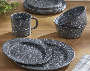 Granite Enamelware Gray Kitchen & Dining Collection -