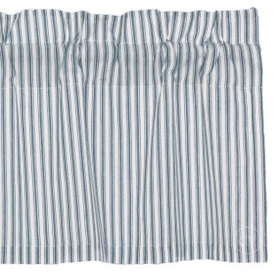 Sawyer Mill Blue Ticking Stripe Valance - 60x16 - 840528183997