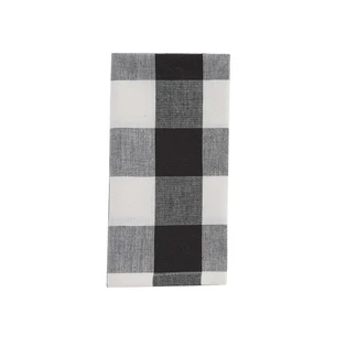 Wicklow Check Black & Cream Napkins - Set of 6 - 762242994911