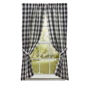 Wicklow Check Black & Cream Panels - 72x63 - 762242000261