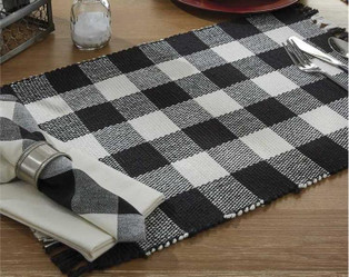 Wicklow Check Black & Cream Kitchen & Dining Collection -