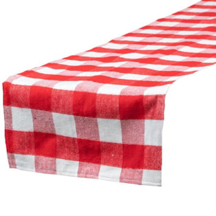 Red & White Buffalo Check Runner - 14x48 - 400000590448