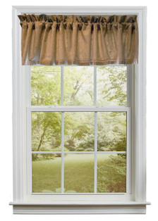 Candlewicking Valance - Taupe 72x15.5 - 643934370896