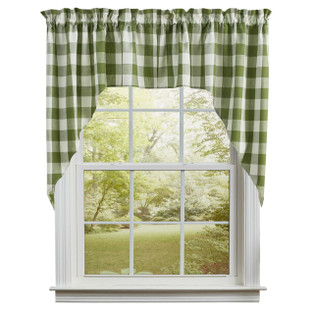 Wicklow Check Sage Swags - 72x36 - 762242010192