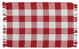 Wicklow Check Red & Cream Placemats - Set of 6 - 762242015128