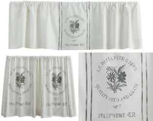 Seed Sack Curtain Collection -