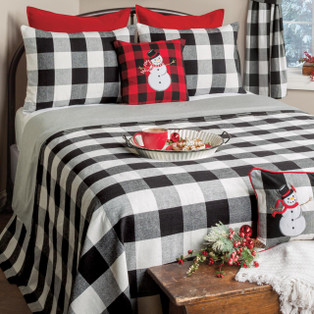 Wicklow Large Check Bedspread - Final Sale - No Returns - 400000604336