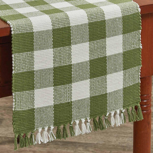 Wicklow Check Sage Table Runner - 13x54 - 762242010109