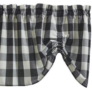 Wicklow Check Black & Cream Valance - Farmhouse 60x20 - 762242022041