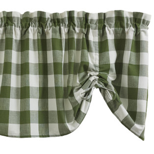 Wicklow Check Sage Valance - Farmhouse 60x20 - 762242022119