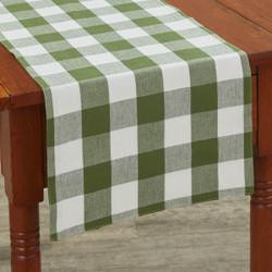 Wicklow Check Table Runners - Sage Backed - 762242021662