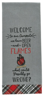 Beer and Open Flames Dishtowels - Set of 2 - 762242028890