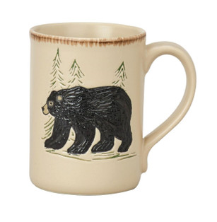 Rustic Retreat Bear Mugs - Set of 4 - 762242336230