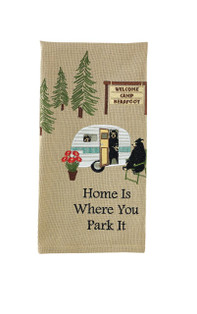 Where You Park It Embroidered Dishtowels - Set of 2 - 762242383166