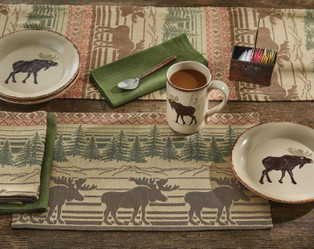 Moose Jacquard Kitchen & Dining Collection -