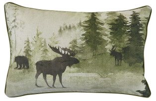 Watercolor Wildlife Pillow - 16x26 - 762242032804